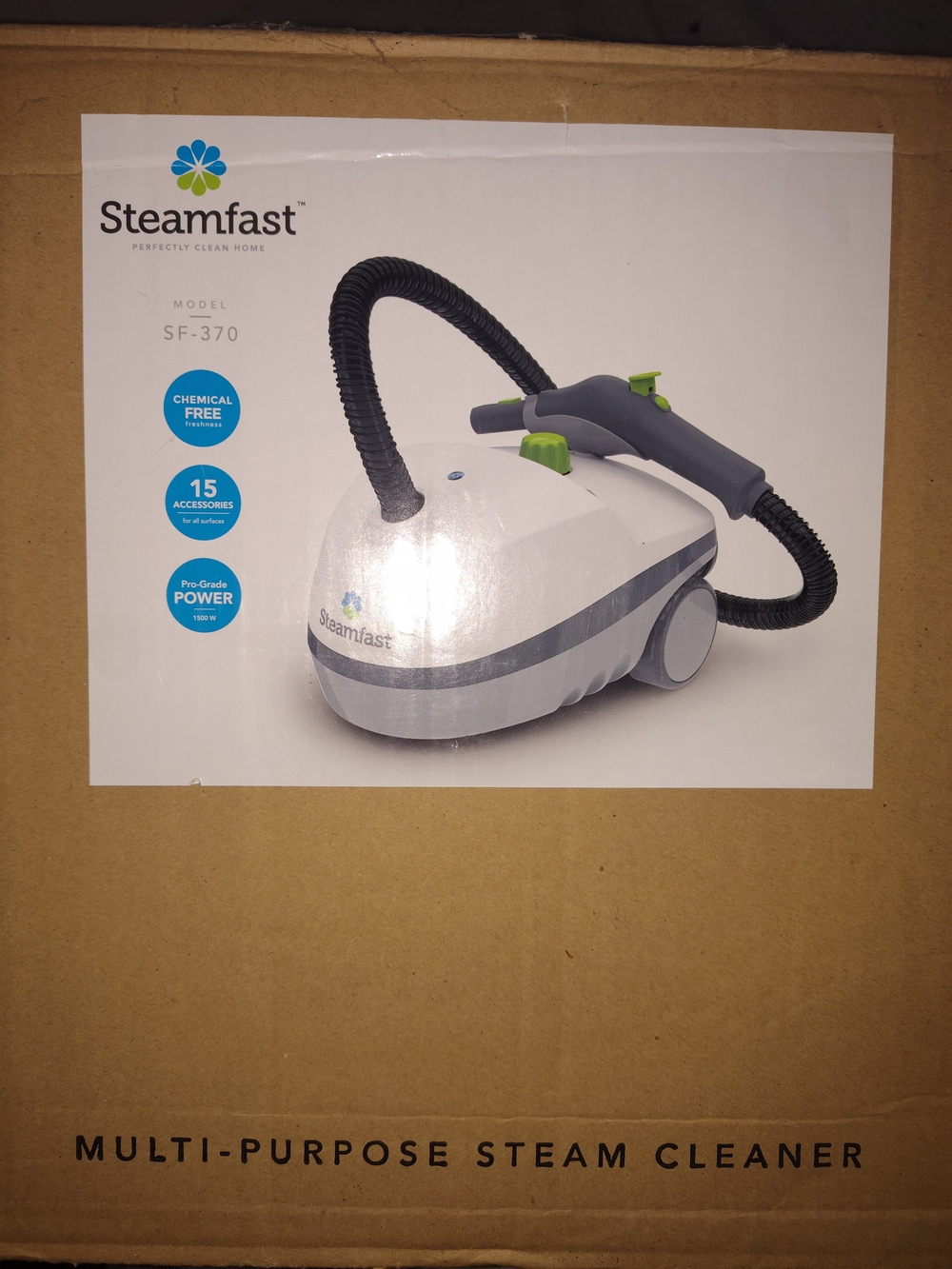 Steamfast SF-370 Multi-Purpose Steam Cleaner - White with Gray and Green Accents